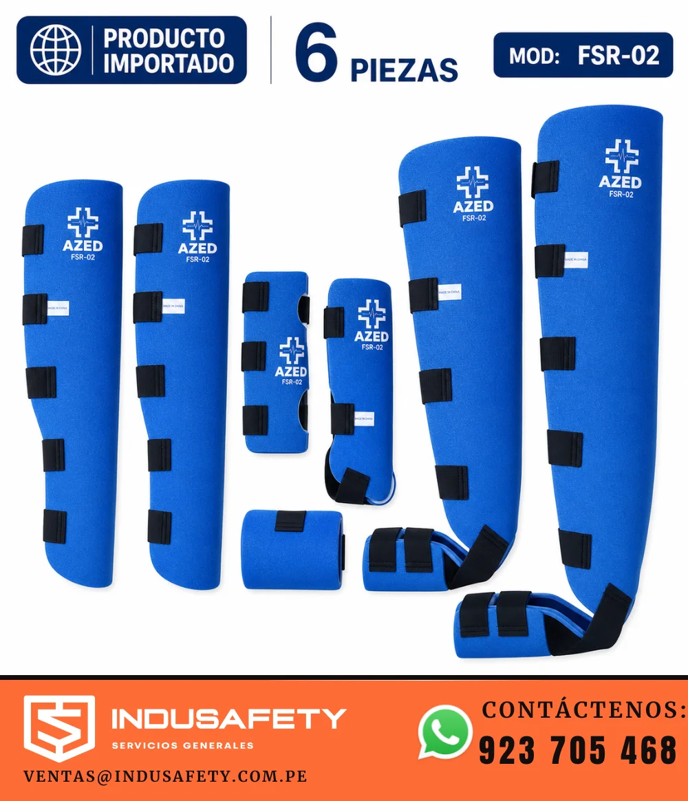 Kit de férula semirrígida Azed FSR-02 de 6 piezas para emergencias