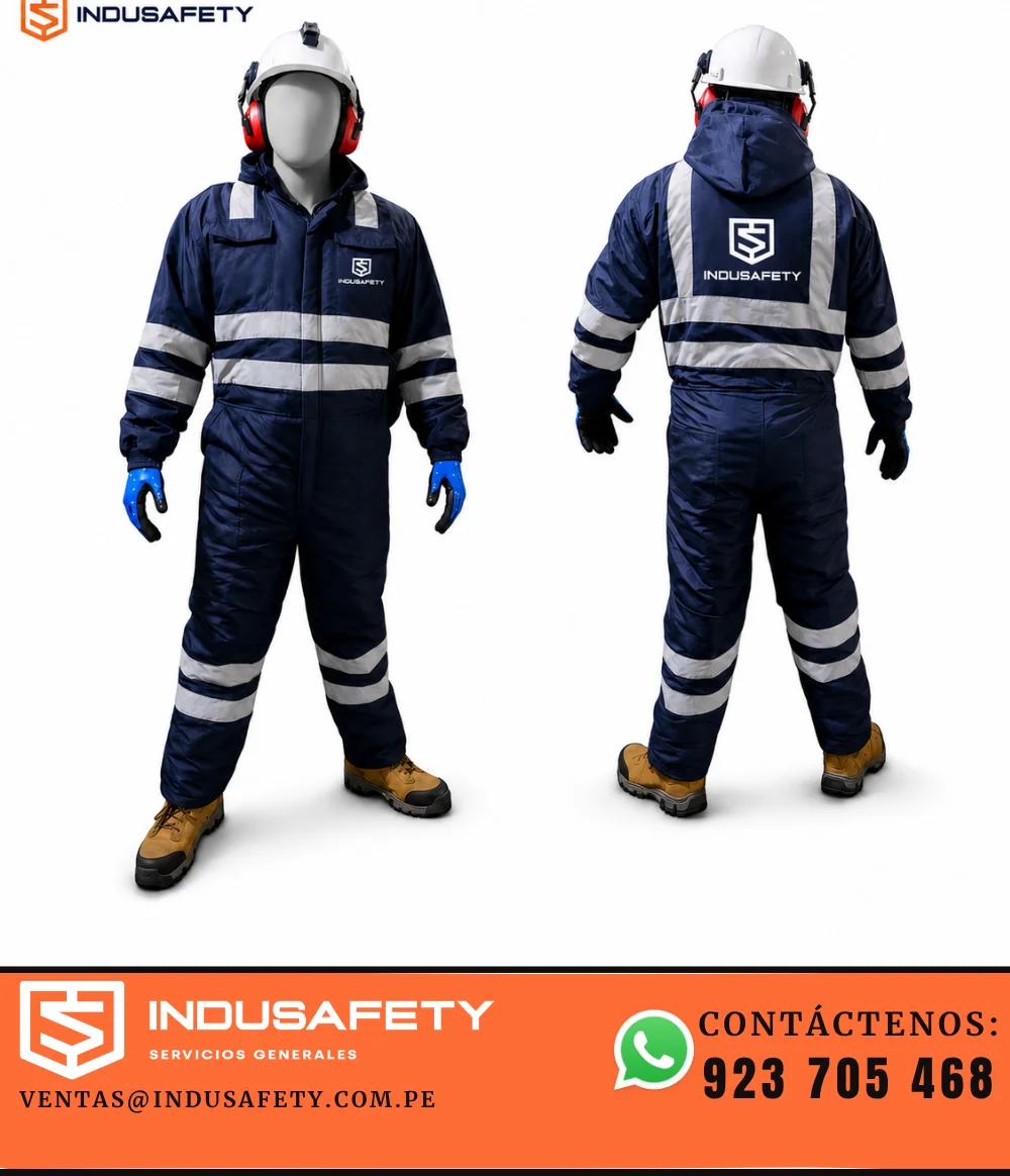 Mameluco térmico impermeable con cintas reflectivas