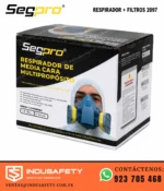 Respirador Media Cara Segpro con Filtros 2097 – Empaque