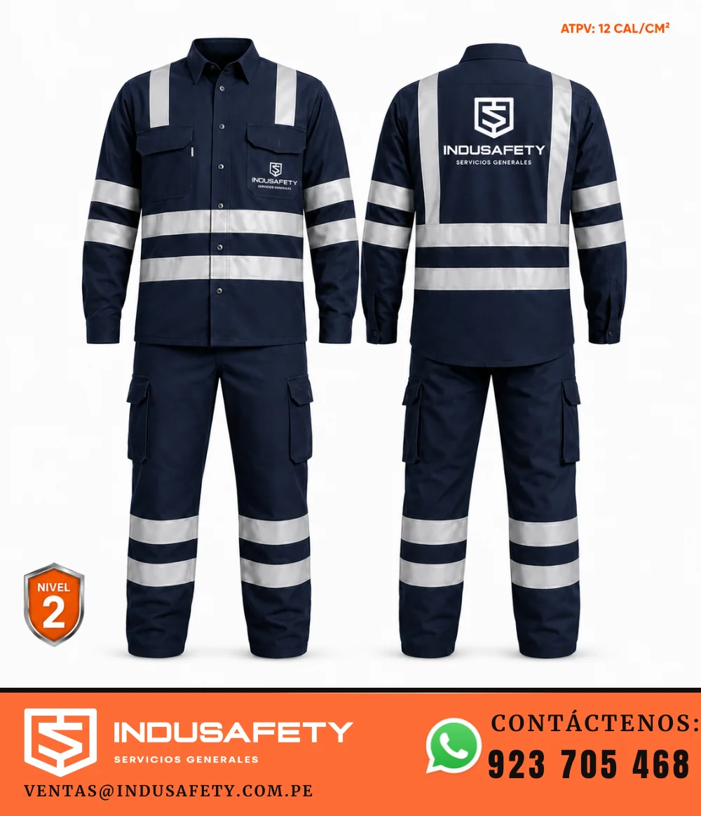 Ropa ignífuga certificada para arco eléctrico 12 cal/cm²