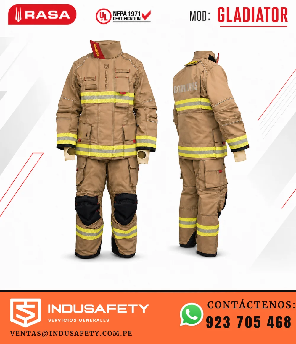 Traje de bombero estructural RASA Gladiator con certificación NFPA 1971