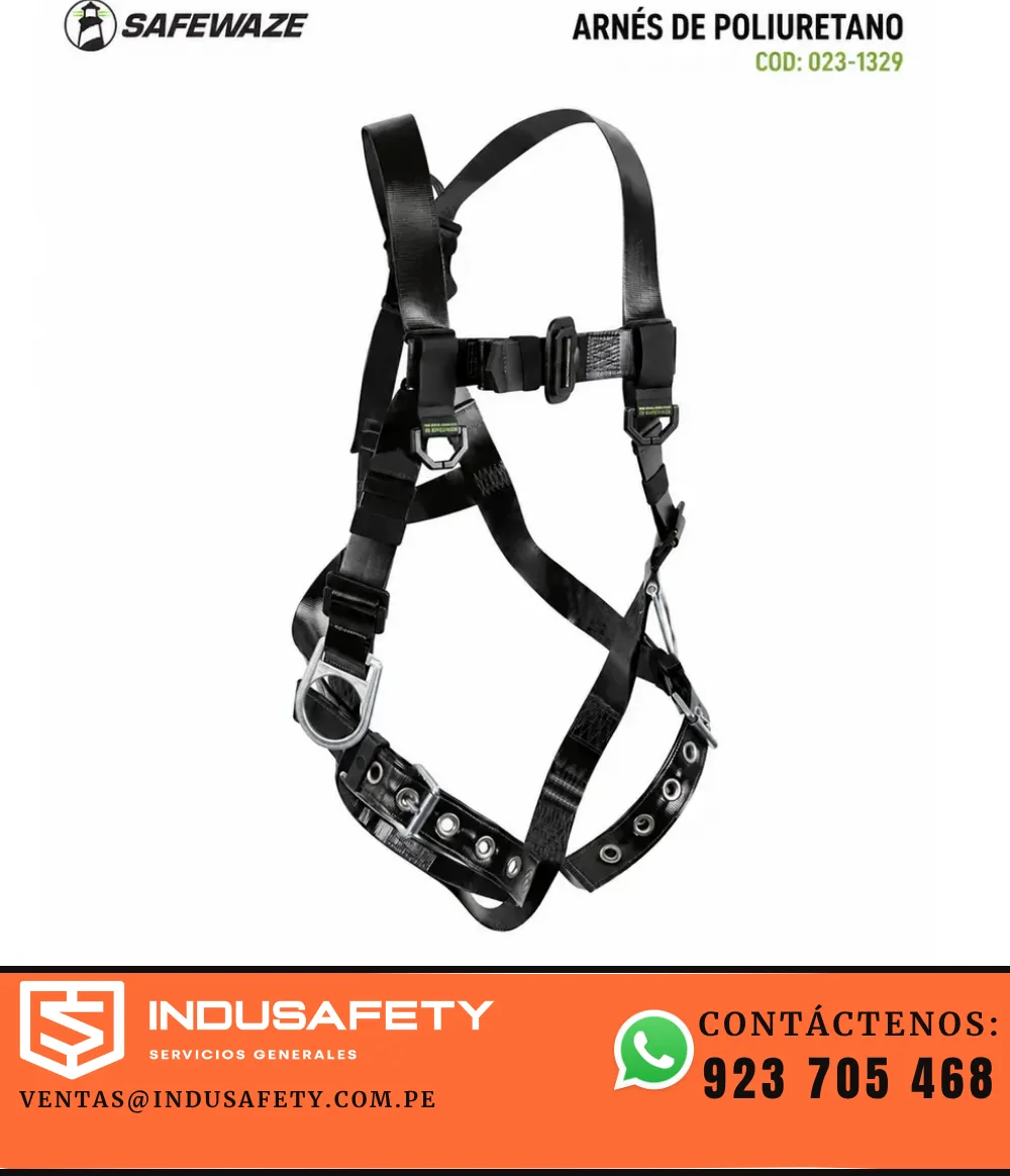 Arnés de poliuretano Safewaze PRO-Shield 023-1329 de 3 argollas