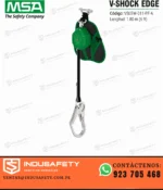Bloque retráctil MSA VSLEW-011-PF-A V-SHOCK EDGE de 1.8 m