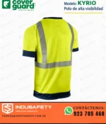 Polo reflectivo de alta visibilidad Coverguard KYRIO, vista posterior