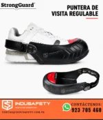 Puntera de visita regulable StrongGuard colocada sobre zapatilla y vista individual