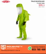 Traje encapsulado Nivel A DuPont Tychem 10000 TK554T vista lateral