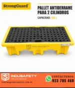 Pallet antiderrame para 2 cilindros de 150 litros