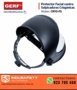Vista posterior del protector facial criogénico GERF CRYO-FS