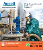 Proveedor de traje de protección química Ansell AlphaTec 4000 en Lima Perú