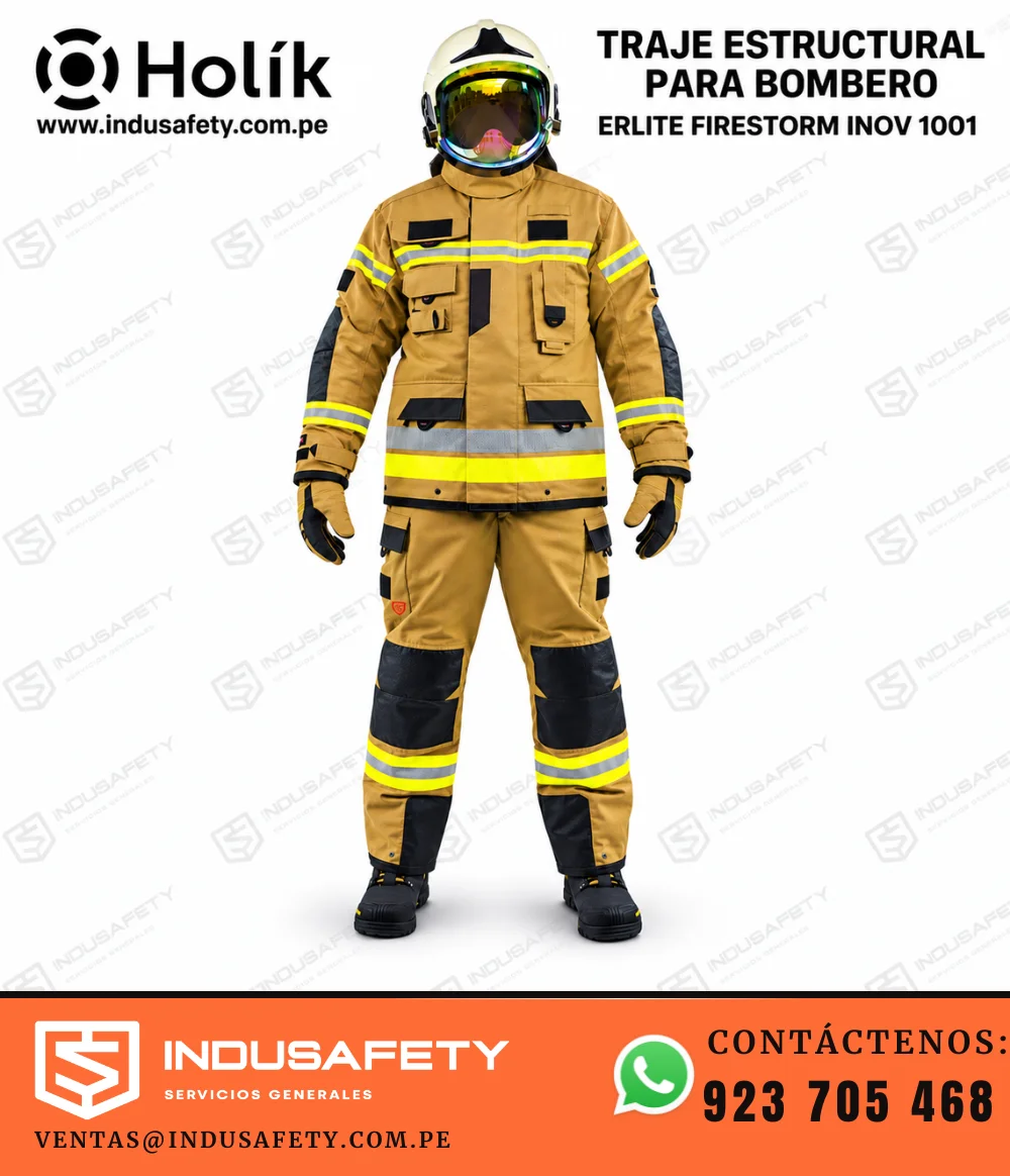 Traje Estructural para Bombero Holík Erlite Firestorm Inov 1001 de 3 capas