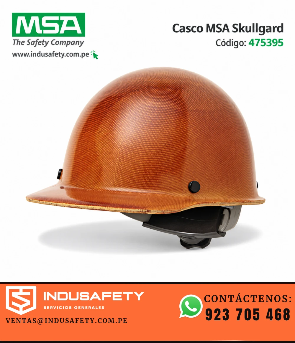 Casco MSA Skullgard 475395 natural para altas temperaturas