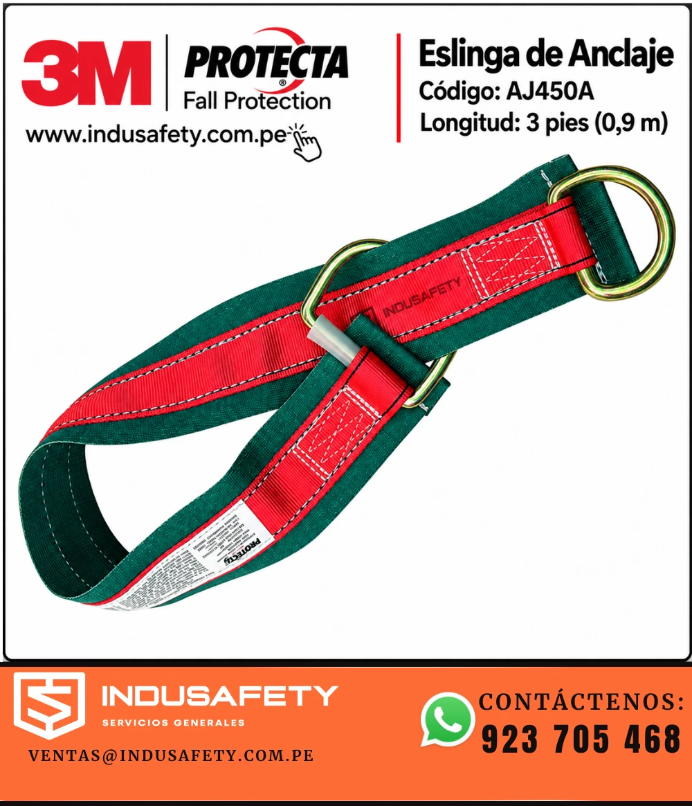 Eslinga de anclaje AJ450A 3M Protecta de 3 pies (0,9 m)