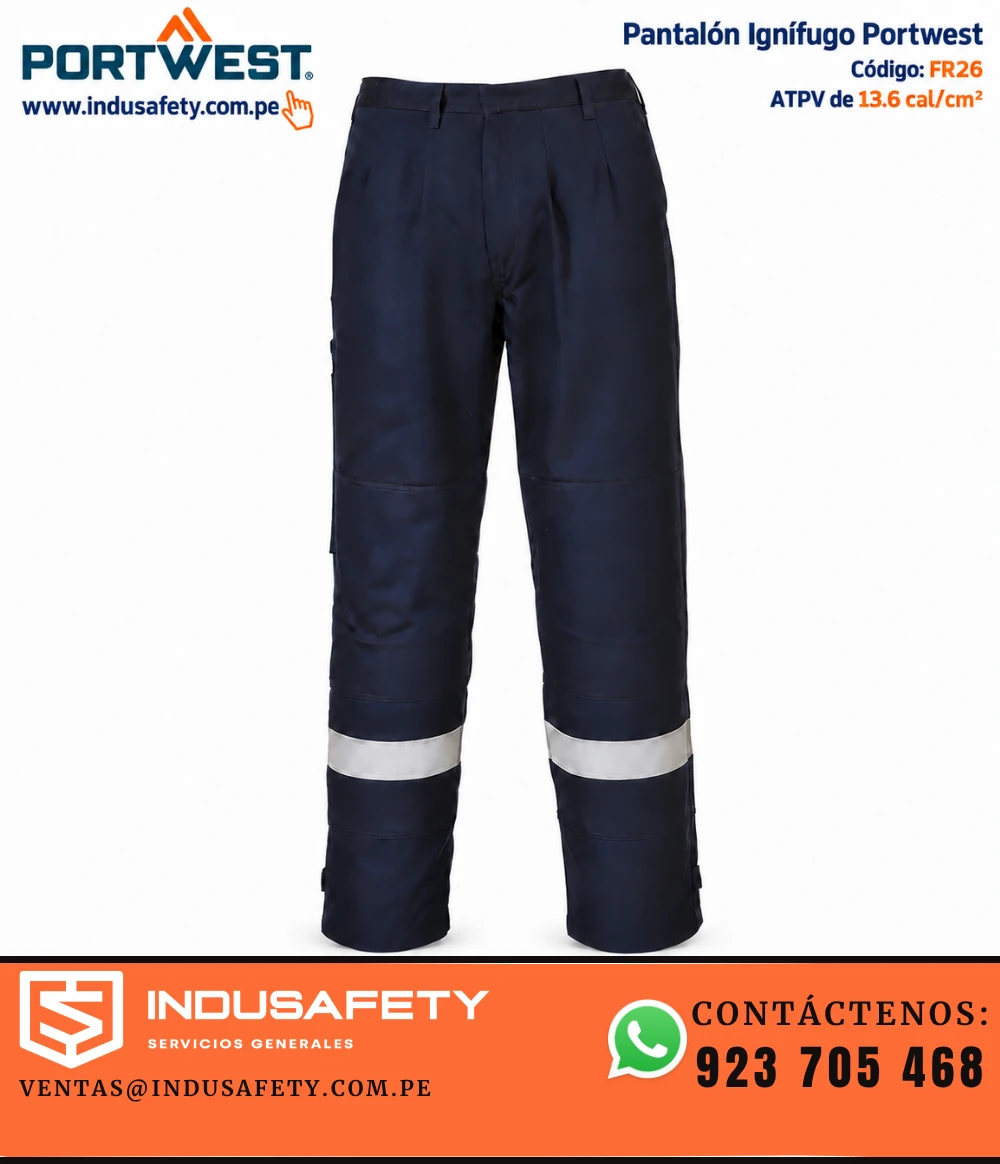 Pantalón ignífugo Portwest FR26 Bizflame Plus antiestático