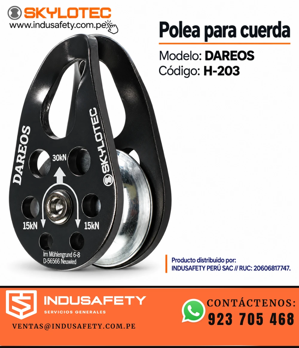 Polea para cuerda SKYLOTEC DAREOS H-203