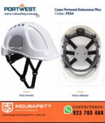 Casco Portwest PS54 Endurance Plus, vista frontal e interior, disponible en Lima, Perú